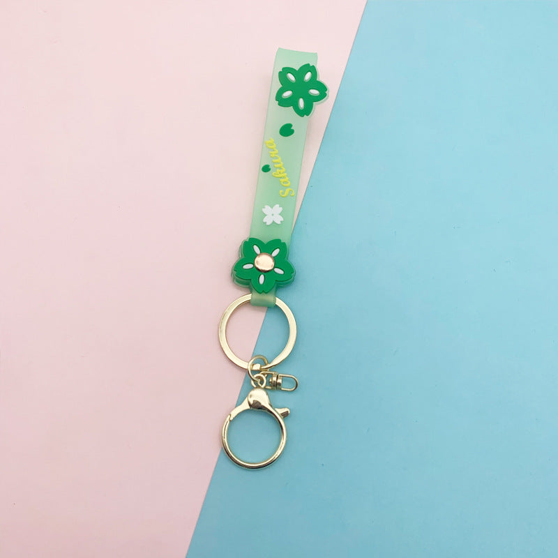 Wholesale Soft Glue Transparent Lanyard Keychains